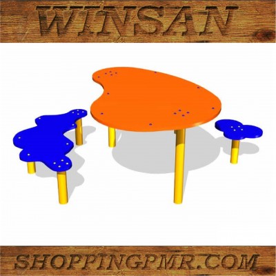 Столик со скамейками STD_90 Столик со скамейками STD_90